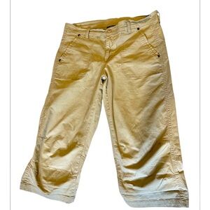 Casual Tan Cropped Pants